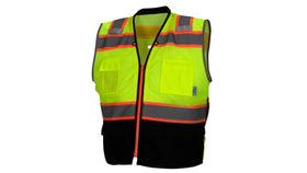 RVZ46B Hi-Vis Vest with Tablet Pocket and Padded Collar
ANSI Class 2 High-Visibility Work Vest – RVZ4610B
Hi-Vis Mesh Surveyor Vest with Reflective Trim