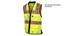 Women’s Hi-Vis Safety Vest – Tailored Fit, Class 2, 9-Pocket Surveyor Vest (RVZF61)-4
