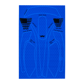 WaveCel T2+ MAX Reflective Decal Kit – Single Pack (360° Visibility)
