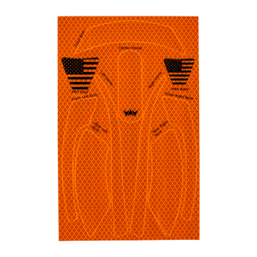 Buy wavecel-prismatic-orange WaveCel T2+ MAX Reflective Decal Kit – Single Pack (360° Visibility)