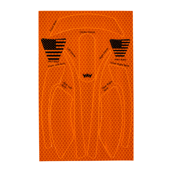 WaveCel T2+ MAX Reflective Decal Kit – Single Pack (360° Visibility)