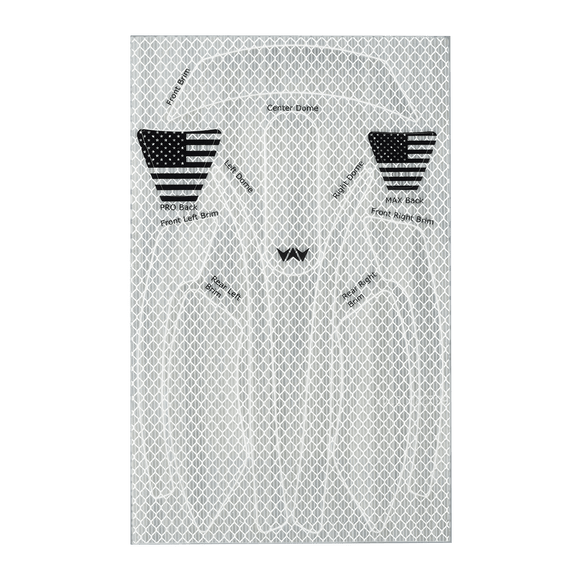 WaveCel T2+ MAX Reflective Decal Kit – Single Pack (360° Visibility)