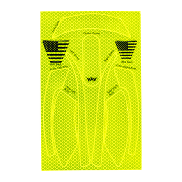 Buy wavecel-prismatic-yellow WaveCel T2+ MAX Reflective Decal Kit – Single Pack (360° Visibility)