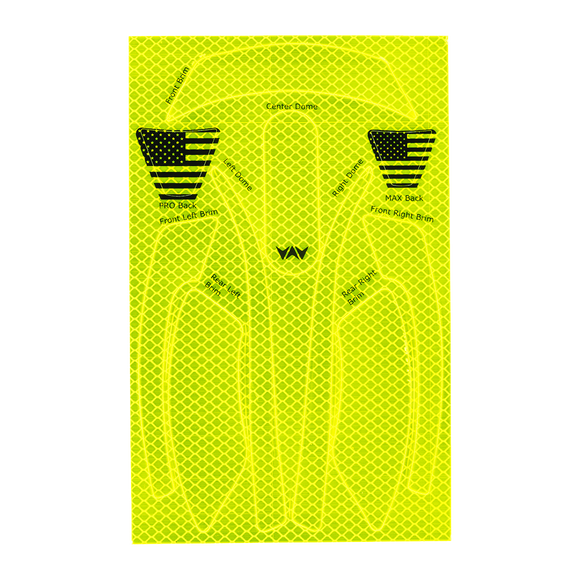 WaveCel T2+ MAX Reflective Decal Kit – Single Pack (360° Visibility)