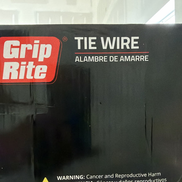 Grip-Rite 16 ga Tie Wire – 3.5 lb Roll – Black Annealed