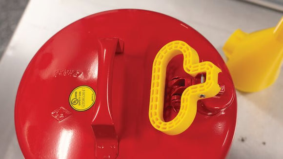 EAGLE 5-Gallon Type I EAGLE Safety Can – Galvanized Steel, Self-Closing Lid, Flame Arrester (OSHA/NFPA Compliant)