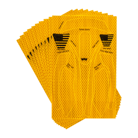 Buy wavecel-prismatic-amber WaveCel T2+ MAX Reflective Decal Kit – 10 Pack (360° Visibility, Custom-Cut) SELECT COLOR