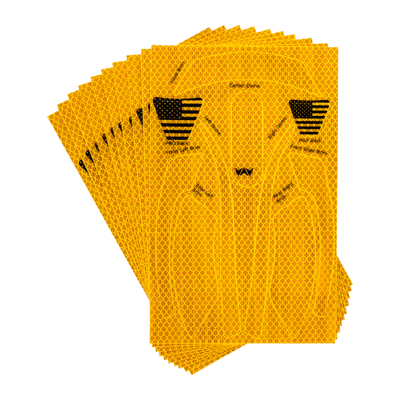 WaveCel T2+ MAX Reflective Decal Kit – 10 Pack (360° Visibility, Custom-Cut) SELECT COLOR