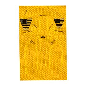 Buy wavecel-prismatic-amber WaveCel T2+ MAX Reflective Decal Kit – Single Pack (360° Visibility)