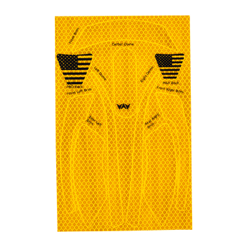 Buy wavecel-prismatic-amber WaveCel T2+ MAX Reflective Decal Kit – Single Pack (360° Visibility)