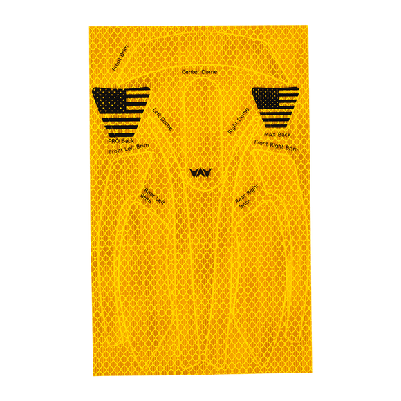 WaveCel T2+ MAX Reflective Decal Kit – Single Pack (360° Visibility)