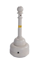 Eagle 5 Quart Outdoor Ashtray, SafeSmoker™, Beige - 1206BEIGE — product view