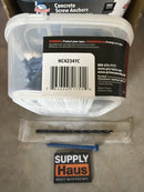 Grip-Rite Concrete Screws – 1/4 in x 2-3/4 in – Slotted HWH – 100/Pack-4
