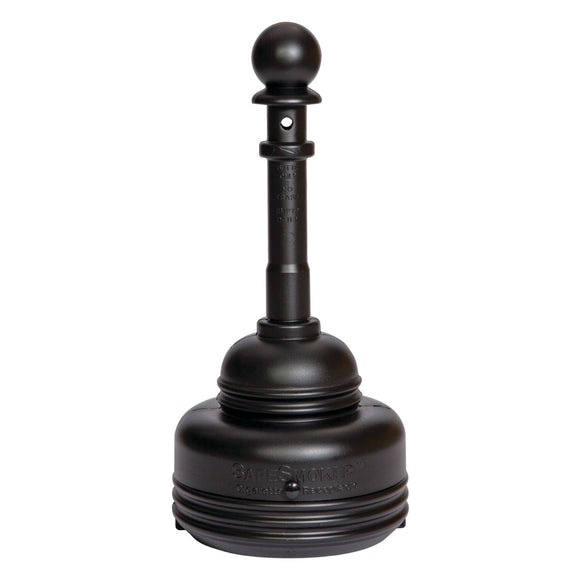 Eagle 5 Quart Outdoor Ashtray, SafeSmoker™, Black - 1206BLACK — product view