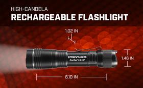 ProTac® 2.0 HP – 2,000 Lumen Rechargeable High-Performance Flashlight (SL-B50 Battery) - 0