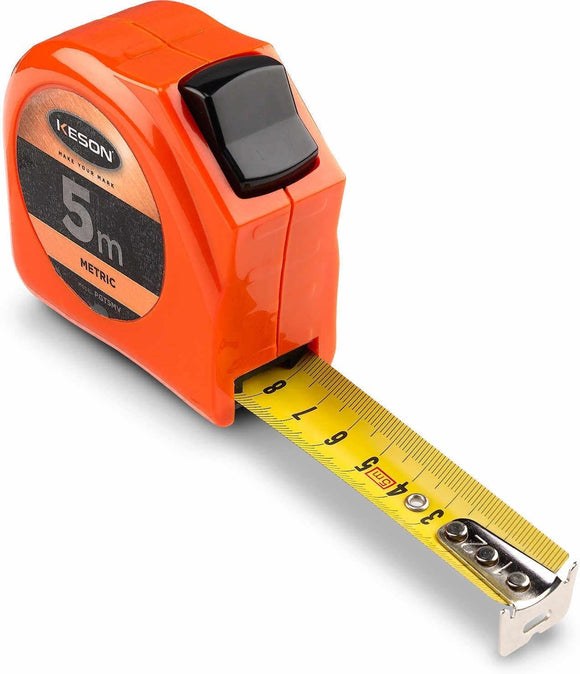 Keson PGT5MV Toggle Series Tape Measure — 5 m, m, cm, mm