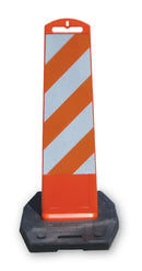 Orange Premier Panel with 8" × 36" High Intensity Prismatic reflective sheeting and 30 lb. recycled rubber base (#40236-O-HIP30).