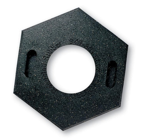 The composite construction offers strength and durability. Bases are made from 100% recycled rubber. Weight 10,16 or 30 lbs.