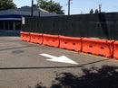 The Water-Wall Fence can be screened for greater security.