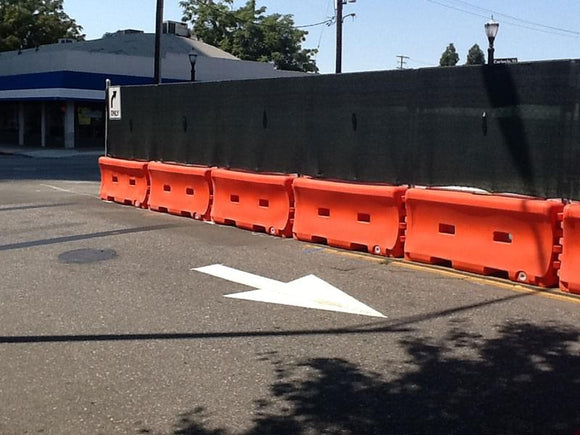 The Water-Wall Fence can be screened for greater security.