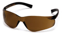 Pyramex Ztek S2515S safety glasses, Coffee lenses, No Anti-fog
