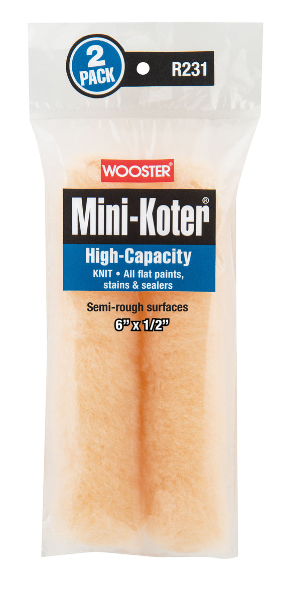 Wooster 6" Mini-Koter® knit 1/2" 2pk