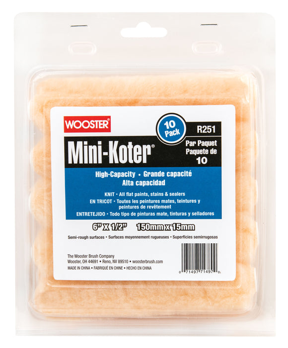 Wooster 6" Mini-Koter® knit 1/2" 10pk