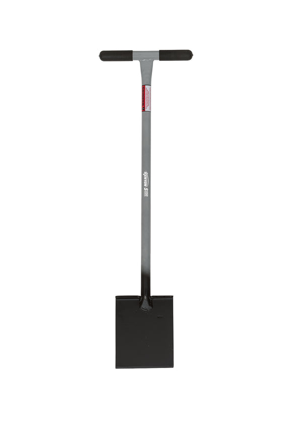 Kenyon Lighting Trencher / Edger, Square Steel Head with Forward Turned Step, Welded, 45" Solid Steel Handle, T-Handle with Caps