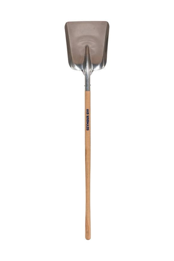 Seymour Eastern Scoop, #2 Aluminum11" x 13.5" , Solid Steel Rivet, 48" Precision Lathe Turned Hardwood Handle