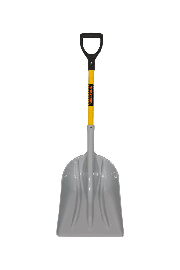 Structron Grain Scoop, #12 Poly 14.25" x 19" , PowerCore™ with Solid Steel Rivet, 29" Premium Fiberglass, Poly D Grip
