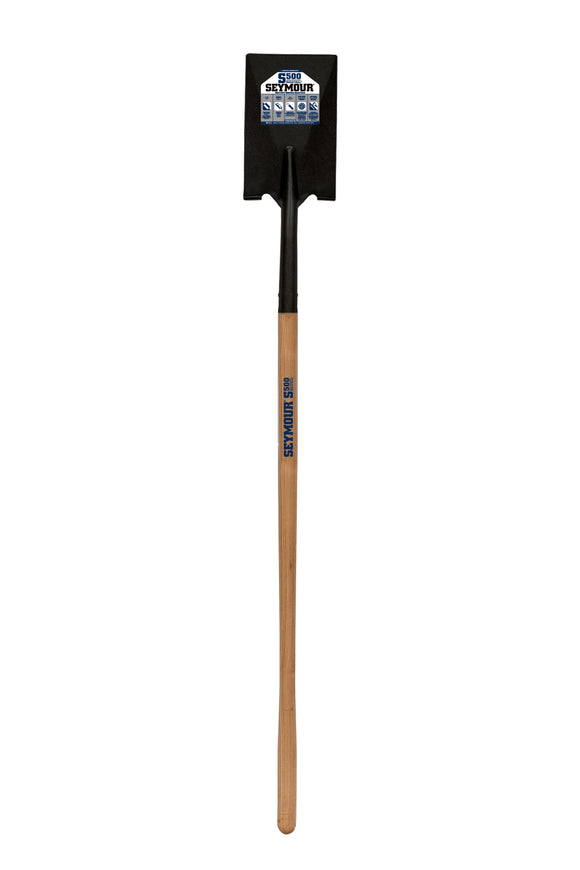 Seymour Roofing Spade, Fulcrum Head / No Notch, Solid Steel Rivet, 48" Precision Lathe Turned American Ash Handle