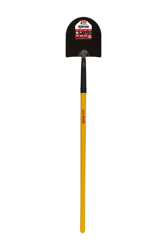 Kenyon Caprock Shovel, Forged, Solid Steel Rivet, 48" Polymer with Fiberglass Core Handle