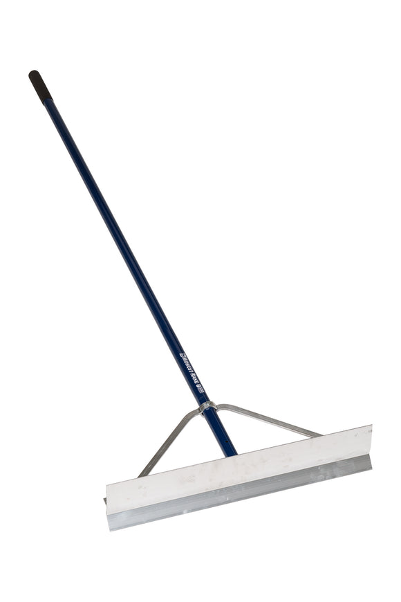 Midwest Rake SuperScraper™, 24" Aluminum, Wrap-Around Bracing, 66" Powder-Coated Aluminum, Cushion Grip
