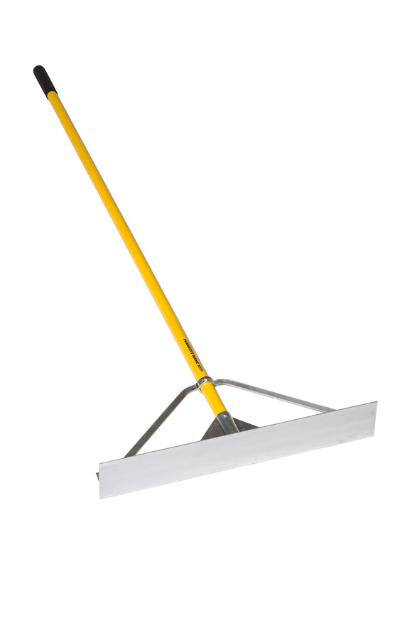 Midwest Rake Straight Light Lute, 24" Heavy-Duty Aluminum, Goliath Bracing, 66" Powder-Coated Aluminum, Cushion Grip