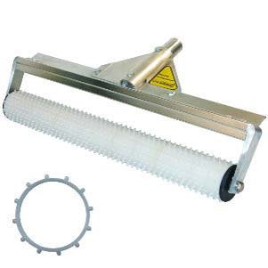 Midwest Rake 9" Stub Roller on Aluminum Frame with THA
