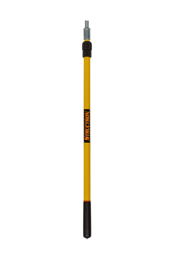 Structron SuperHandle™ with External Collar Lock, Threaded #5 ACME™ Cast Aluminum Tip, 3' - 6' Fiberglass Handle, ProGrip™