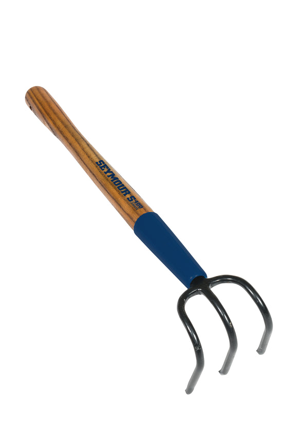 Seymour Cultivator, Forged 2.5" Head, Ferrule, 15" Hardwood with Leather Thong