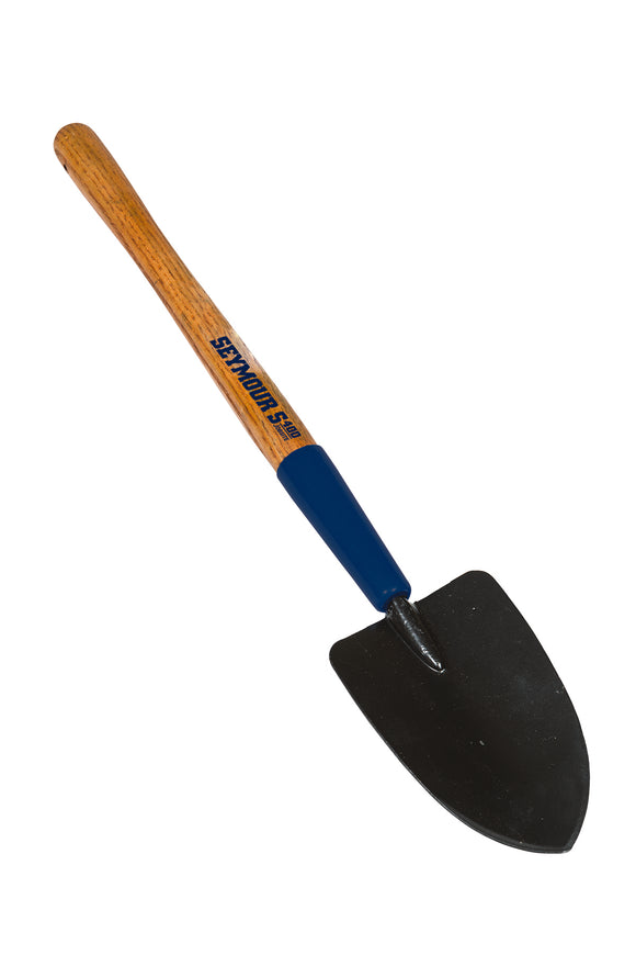 Seymour Nursery Trowel, Forged 3.75" Head, Ferrule, 15" Hardwood with Leather Thong