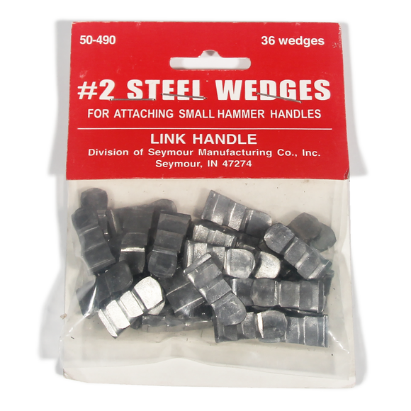 Link Handles® Corrugated Steel Wedges For Small Hammers, No. 2, 5/16" X 13/16