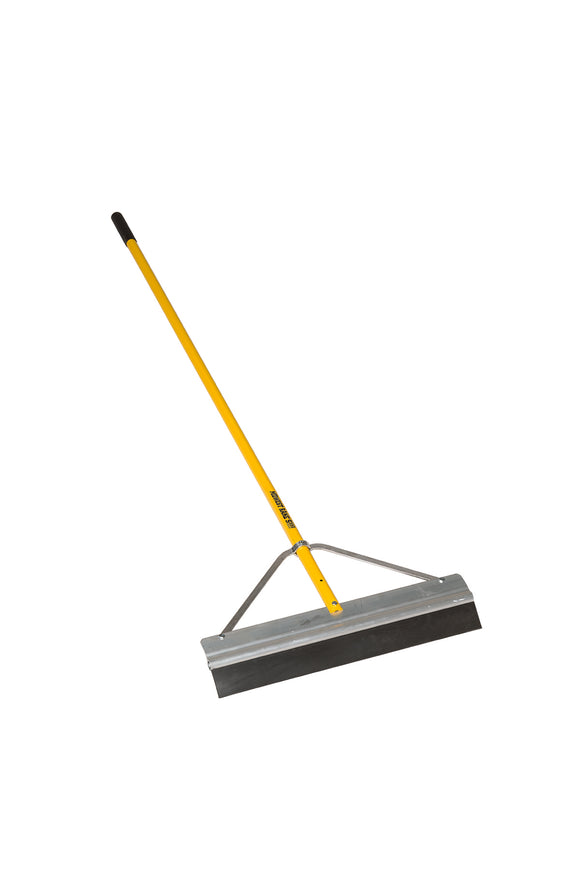 Midwest Rake Seal Coat Squeegee, 24" Rubber Blade, Wrap-Around Bracing, 66" Powder-Coated Aluminum, Cushion Grip