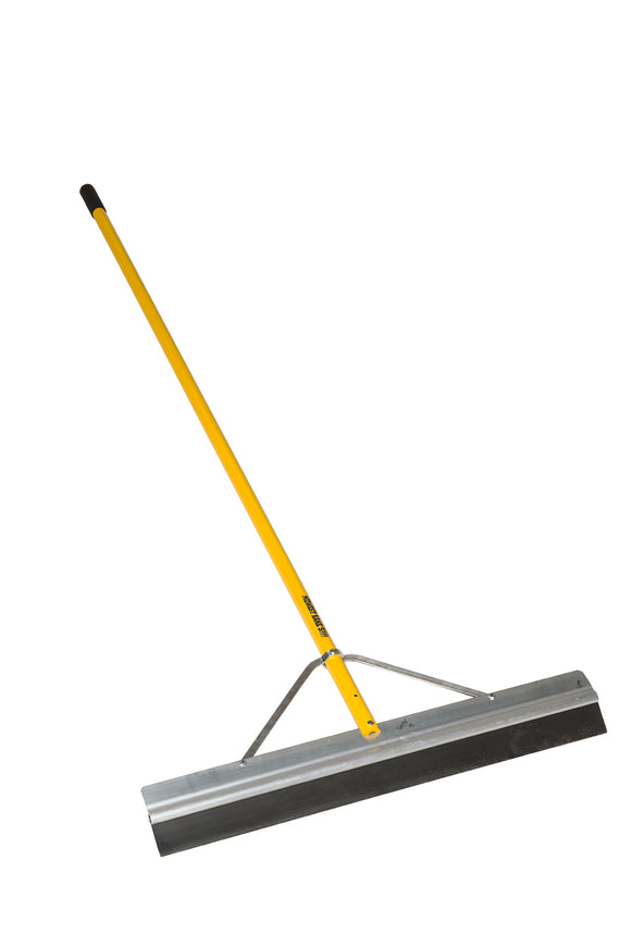 Midwest Rake Seal Coat Squeegee, 36" Rubber Blade, Wrap-Around Bracing, 82" Powder-Coated Aluminum - Oversized 1.375" Diameter, Cushion Grip