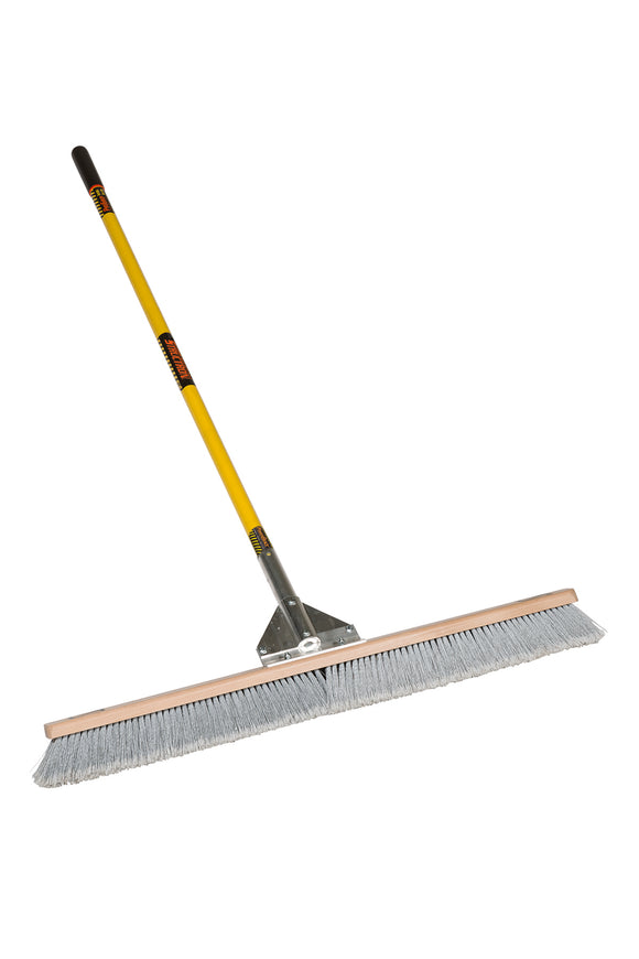 Structron Duo Broom, 36" Heavy-Duty Duo Bristles, Gusset Bracing, 60" Premium Fiberglass, ProGrip™