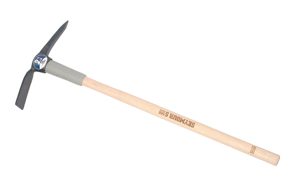 Seymour 2.5 lb Pick Mattock - Genuine American Hickory 36" Handle