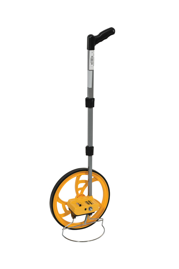 Kenyon Measuring Wheel, 3' Circumference, Up to 9,999 Ft., Telescoping Metal with Kickstand, Ergonomic