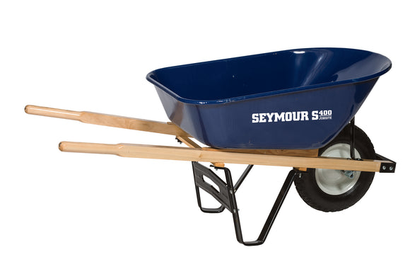 Seymour 6 Cu. Ft., Front Tray & Cross Braces, Hardwood, 16" 2-Ply Knobby with Ball Bearings