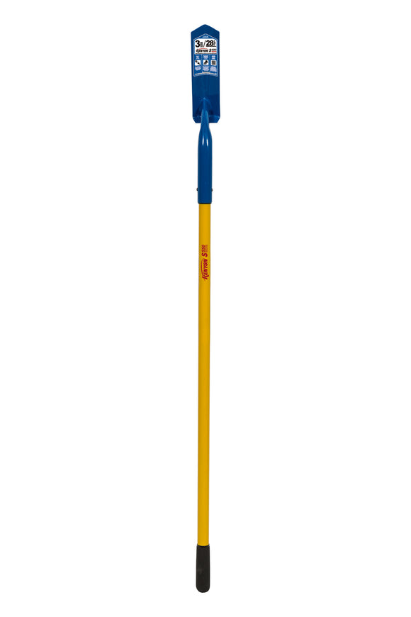 Kenyon Trenching Shovel, 14 Gauge Trench Digging Shovel, 28° 3" / Blade Forward Turned Boot Saver™, Fiberglass Insert & Solid Steel Rivet, 48" Professional Grade Fiberglass, Cushion Grip