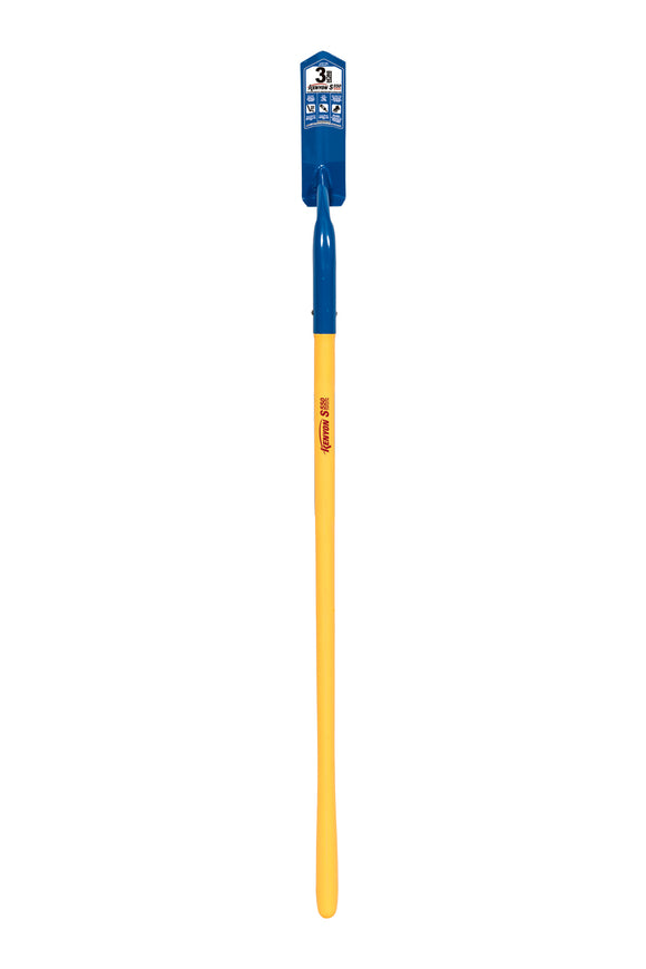 Kenyon Trenching Shovel, 14 Gauge Trench Digging Shovel, 28° 3" / Forward Turned Boot Saver™, Solid Steel Rivet, 48" Polymer with Fiberglass Core Handle