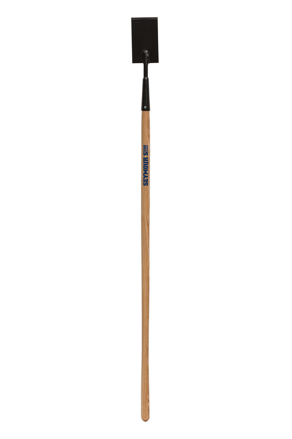 Seymour Ice Chisel, Forged 3.5, Steel Ferrule with Screw, 54" Precision Lathe Turned American Ash Handle