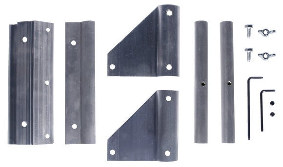 Midwest Rake Hardware Kit - Heavy Duty Sealing Brush (Includes gusset braces, splines, bolts, wing nuts, set screws, bolt bag, head and strip.)