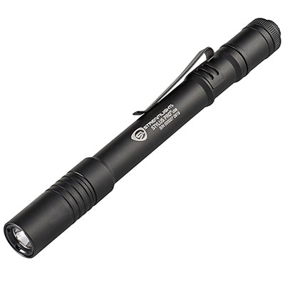 Stylus Pro USB penlight with 350 lumens, dual modes, 109 m beam, USB in-body charging, and durable aluminum build. Slim inspection light for technicians and EDC.